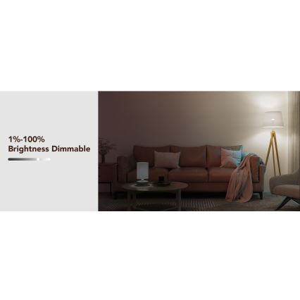 Govee - LED lyspære m. RGBWW-farver dæmpbar Smart E27/9W/230V 2700-6500K Wi-Fi