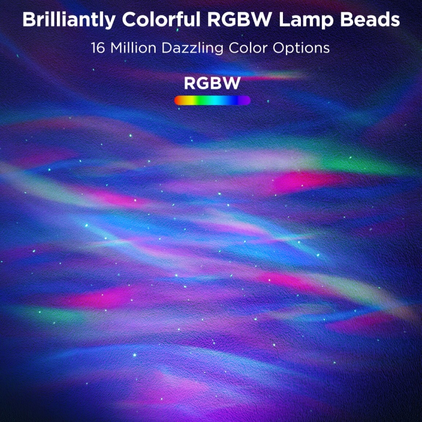 Govee - LED m. RGBW-farver Galaxy Belysning Projector Pro Wi-Fi Matter