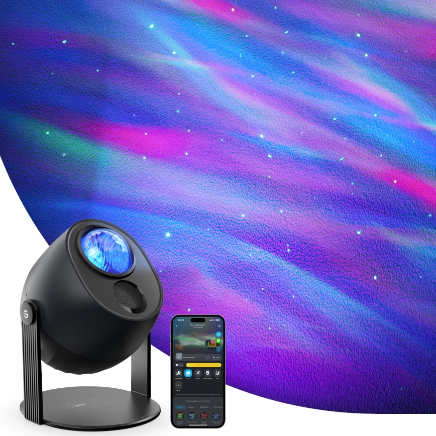 Govee - LED m. RGBW-farver Galaxy Belysning Projector Pro Wi-Fi Matter