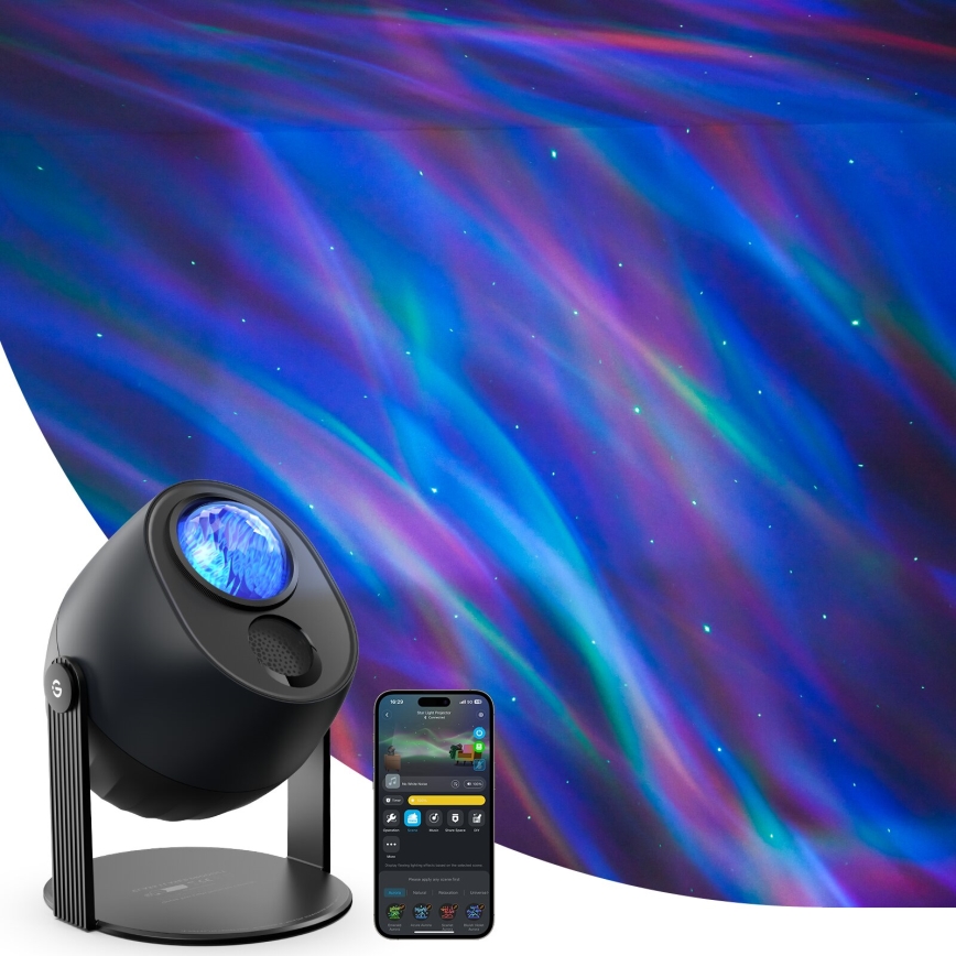 Govee - LED m. RGBW-farver Galaxy Belysning Projector Pro Wi-Fi Matter