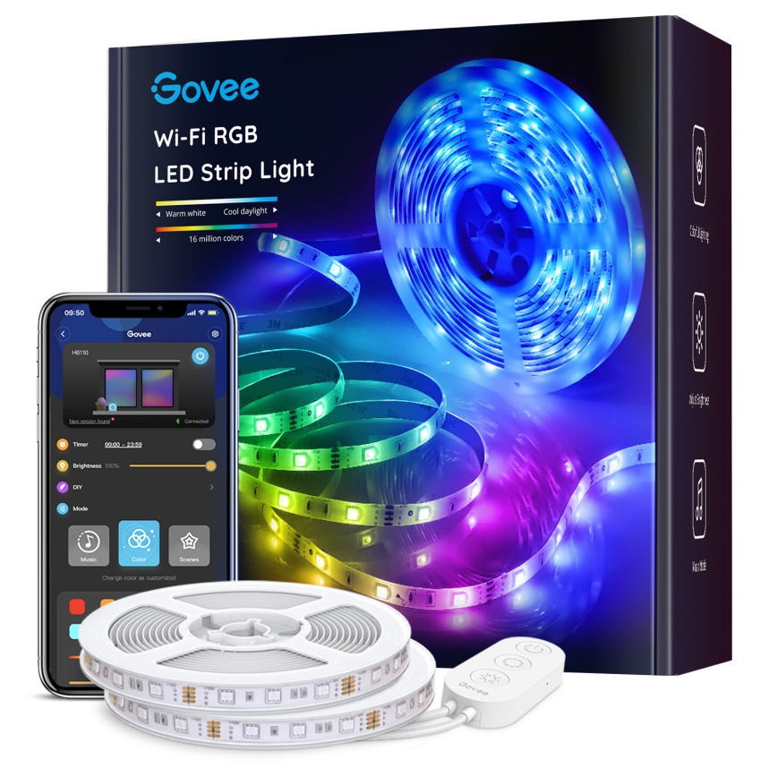Govee - LED RGB dæmpbar lysstribe SMART LED/36W/24V 10m Wi-Fi