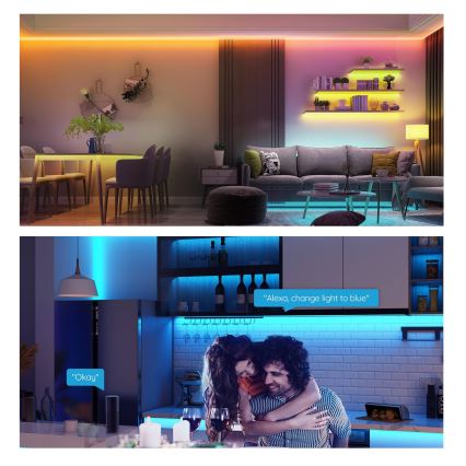 Govee - LED RGB dæmpbar lysstribe SMART LED/36W/24V 10m Wi-Fi