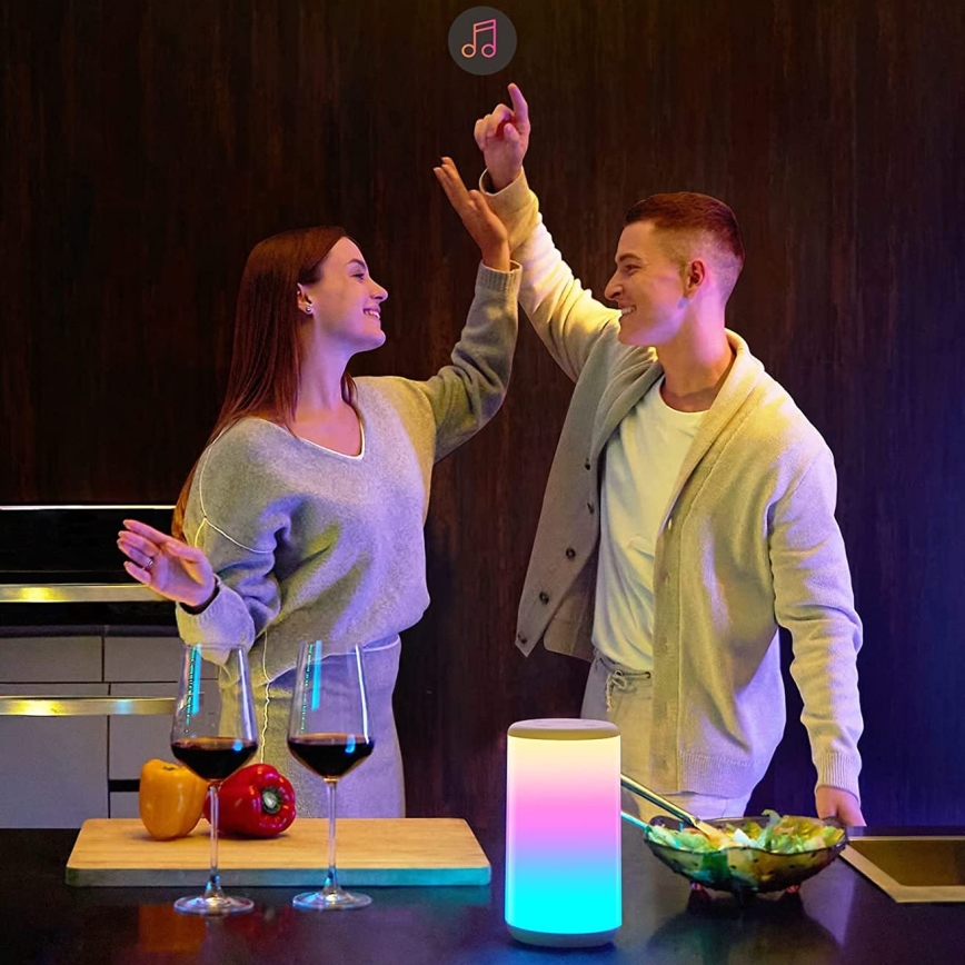 Govee - LED RGBIC Bordlampe dæmpbar AURA 2 2200-6500K Wi-Fi Matter