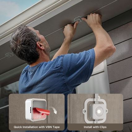 Govee - LED RGBIC downlight-kæde 30 m, Wi-Fi, Matter, IP67