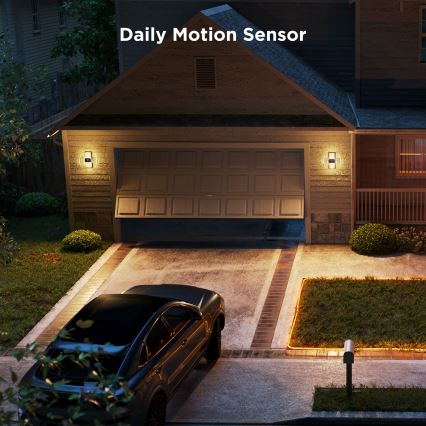 Govee - LED RGBIC dæmpbar udendørs vægarmatur med sensor MATTER LED/230V IP65 2700-6500K Wi-Fi