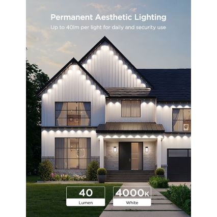 Govee - LED RGBIC lyssnor med downlights 30 m Wi-Fi Matter IP67