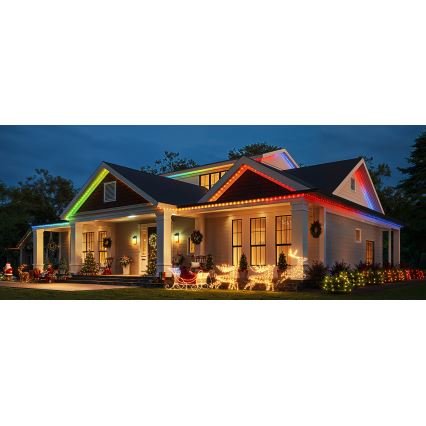Govee - LED RGBICW Udendørs julekæde 2700-6500K 20m Wi-Fi Matter IP66