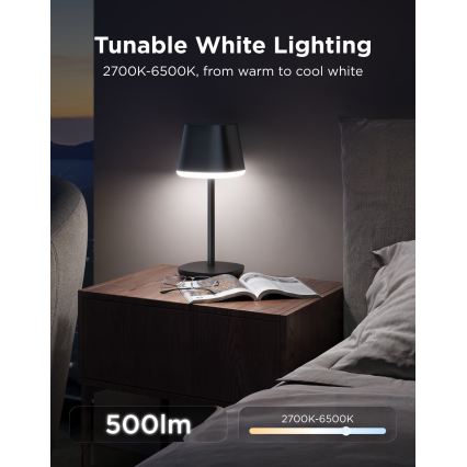Govee - LED RGBICWW Dæmpbar bordlampe CLASSIC MATTER LED/10W/5V 4800mAh Wi-Fi