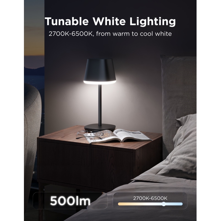 Govee - LED RGBICWW Dæmpbar bordlampe CLASSIC MATTER LED/10W/5V 4800mAh Wi-Fi