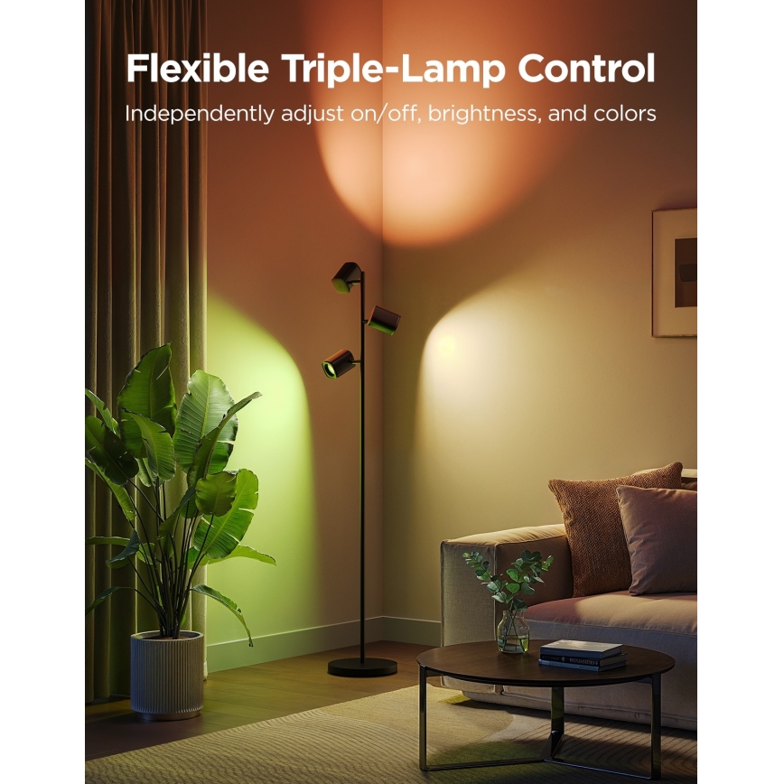 Govee - LED RGBICWW dæmpbar gulvlampe TREE MATTER LED/48W/230V Wi-Fi