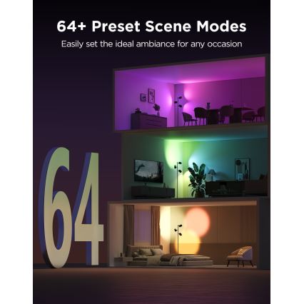 Govee - LED RGBICWW dæmpbar gulvlampe TREE MATTER LED/48W/230V Wi-Fi