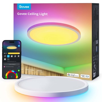 Govee - LED RGBICWW Dæmpbar loftlampe LED/29W/230V Ø 30 cm mat Wi-Fi