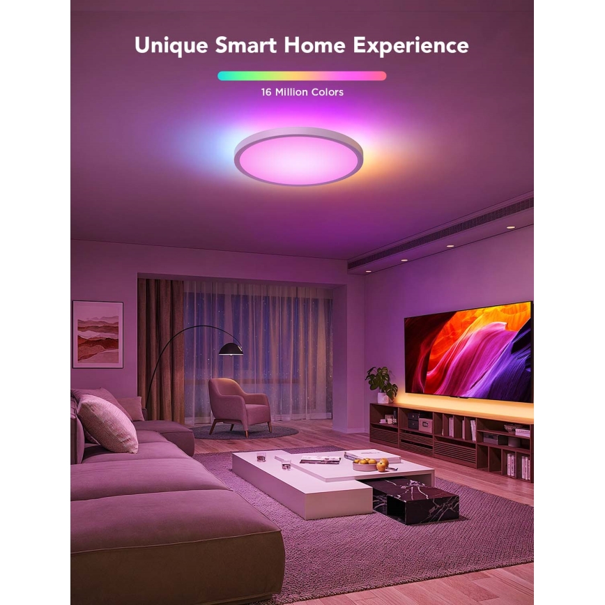 Govee - LED RGBICWW Dæmpbar loftlampe LED/29W/230V Ø 30 cm mat Wi-Fi