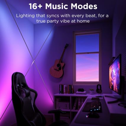 Govee - LED RGBICWW Ophængt LED-lysbånd/36W/24V 4m Skyline Matter Wi-Fi