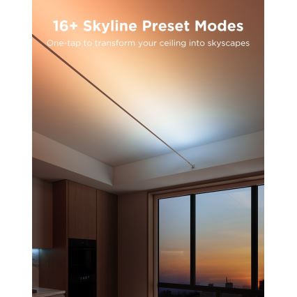 Govee - LED RGBICWW Ophængt LED-lysbånd/36W/24V 4m Skyline Matter Wi-Fi