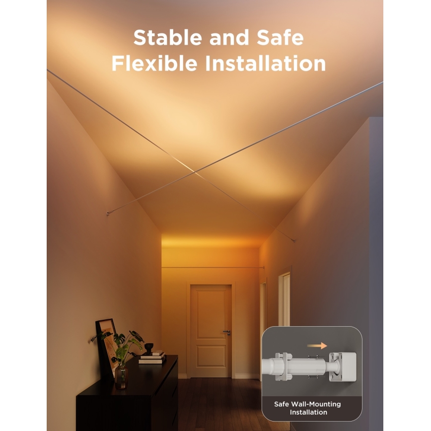 Govee - LED RGBICWW Ophængt LED-lysbånd/36W/24V 4m Skyline Matter Wi-Fi