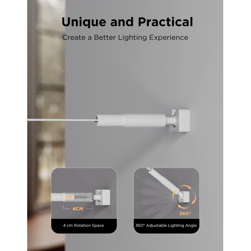 Govee - LED RGBICWW Ophængt LED-lysbånd/36W/24V 4m Skyline Matter Wi-Fi