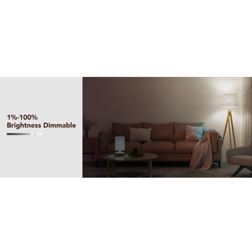 Govee - LED RGBWW dæmpbar pære Smart MATTER E27/12W/230V 2700-6500K Wi-Fi