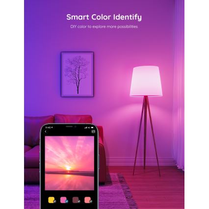 Govee - LED RGBWW dæmpbar pære Smart MATTER E27/12W/230V 2700-6500K Wi-Fi