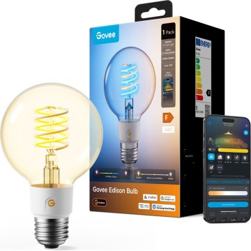 Govee - LED RGBWW dæmpbar pære Smart MATTER G80 E27/5W/230V 2700-6500K Wi-Fi