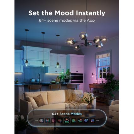 Govee - LED RGBWW dæmpbar pære Smart MATTER ST64 E27/5W/230V 2700-6500K Wi-Fi