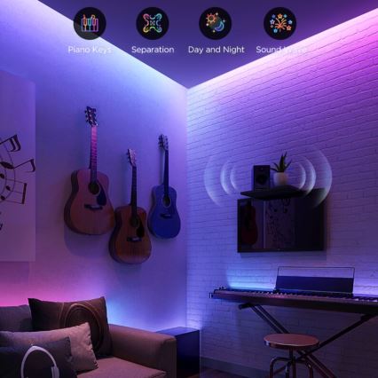 Govee - LED strip dæmpbar RGBWWIC 2 Pro 5 m Wi-Fi Matter
