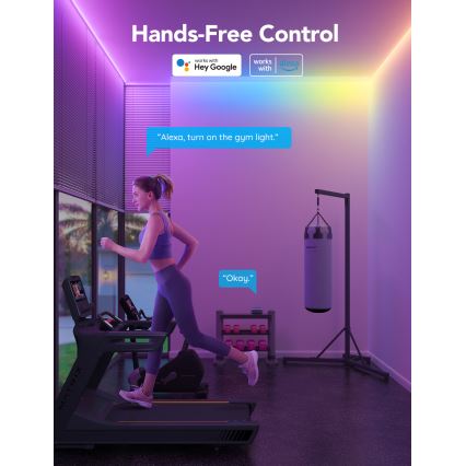 Govee - M1 PRO PREMIUM Smart RGBICW+ LED strip forlængerdel 1 m Wi-Fi Matter