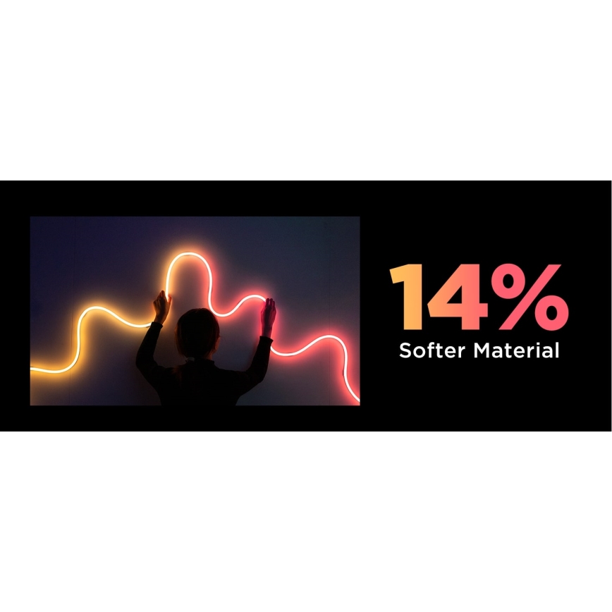 Govee - Neon 2 MATTER bøjelig LED lysbånd 3m RGBIC Wi-Fi IP67