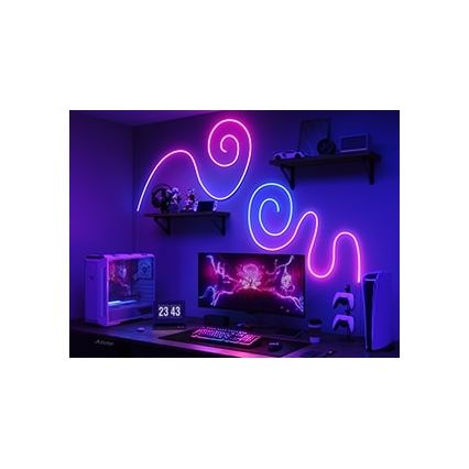 Govee - Neon 2 MATTER bøjelig LED lysbånd 5m RGBIC Wi-Fi IP67