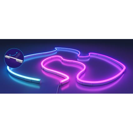 Govee - Neon 2 MATTER bøjelig LED lysbånd 5m RGBIC Wi-Fi IP67