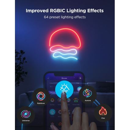 Govee - Neon 2 MATTER fleksibel RGBIC LED-strimmel 3 m med Wi-Fi