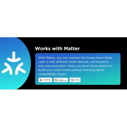 Govee - Neon 2 MATTER fleksibel RGBIC LED-strimmel 3 m med Wi-Fi