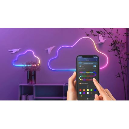 Govee - Neon SMART bøjelig LED lysbånd RGBIC 2m Wi-Fi IP67