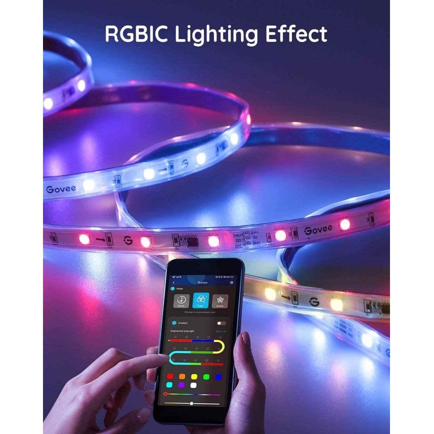 Govee - Phantasy Udendørs Pro SMART LED strips 10m - udendørs RGBIC Wi-Fi IP65