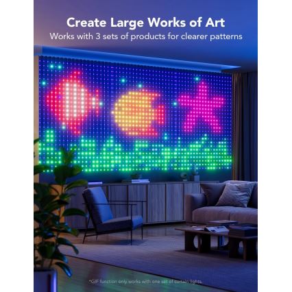 Govee - RGBIC Curtain Belysning 520 LED 1,5x2m Wi-Fi IP65