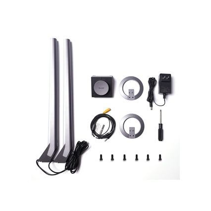 Govee - SÆT 2x Smart Gaming Wi-Fi LED RGBIC paneler + Smart Dual hvid + fjernbetjening