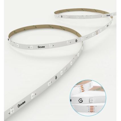 Govee - Smart LED strip m. RGB-farver 15 m Wi-Fi + fjernbetjening