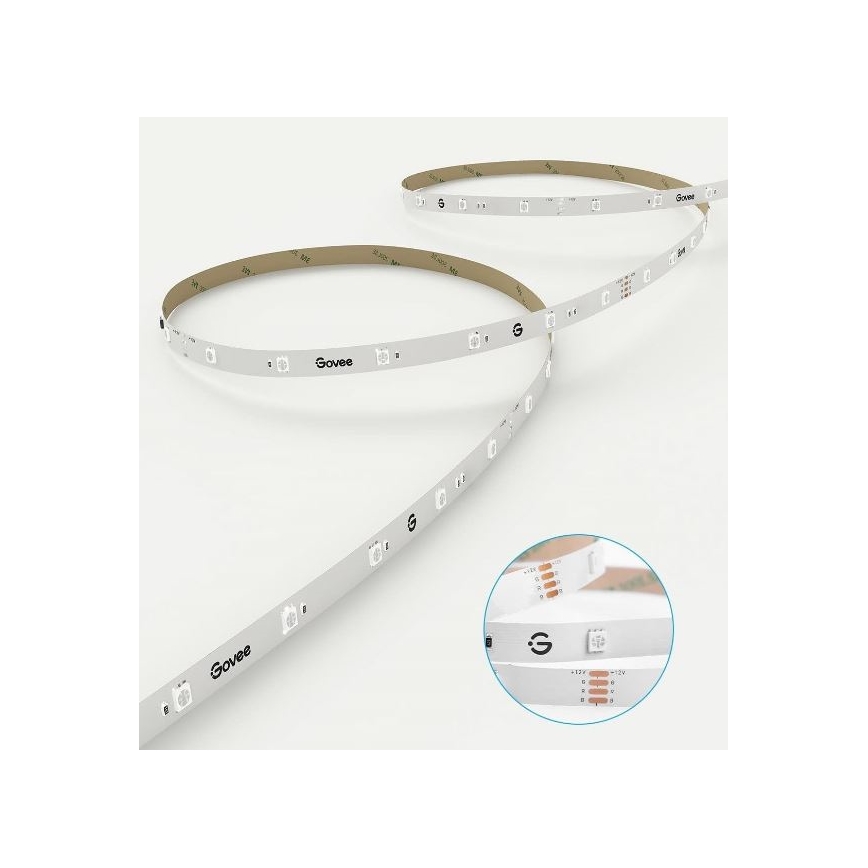 Govee - Smart LED strip m. RGB-farver 15 m Wi-Fi + fjernbetjening