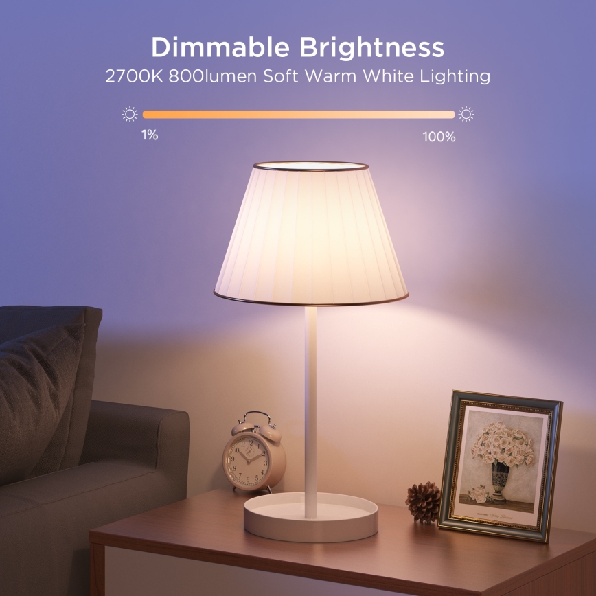 Govee - Sæt 2x Smart dæmpbar LED-pære MATTER A60 E27/9W/230V 2700-6500K Wi-Fi