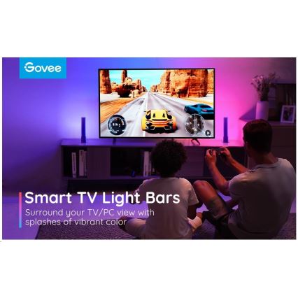 Govee - SÆT 2x Flow Plus SMART LED TV & Gaming - RGBICWW Wi-Fi