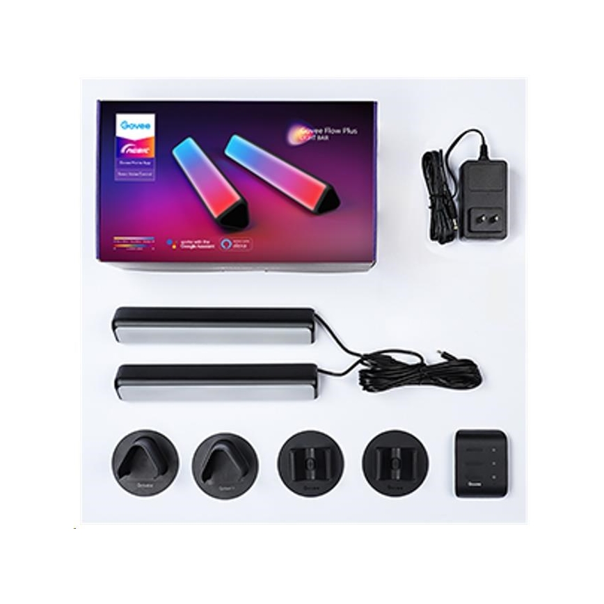 Govee - SÆT 2x Flow Plus SMART LED TV & Gaming - RGBICWW Wi-Fi