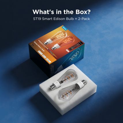 Govee - Sæt 2xLED RGBWW Dæmpbar pære Smart MATTER ST64 E27/5W/230V 2700-6500K Wi-Fi