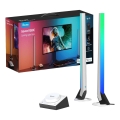 Govee - SÆT 2x Smart Gaming Wi-Fi LED RGBIC paneler + Smart Dual hvid + fjernbetjening