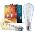 Govee - Sæt 2xLED RGBWW Dæmpbar pære Smart MATTER ST64 E27/5W/230V 2700-6500K Wi-Fi