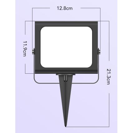 Govee - SÆT 4x Flood Lights udendørs SMART LED lamper Wi-Fi IP66