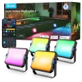 Govee - Sæt med 4 LED RGBICWW dæmpbare reflektorer, 24W/230V, IP66, mat, Wi-Fi