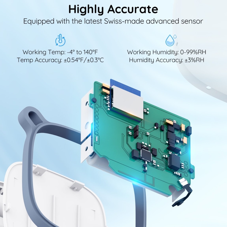 Govee - Termometer og hygrometer 3xAAA Wi-Fi