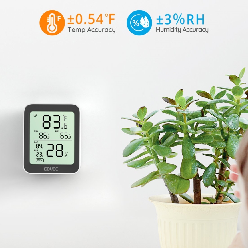 Govee - Termometer og hygrometer med display 2xAAA