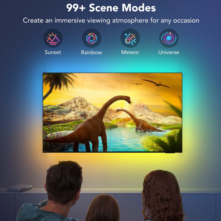 Govee - TV 40-50 Smart LED-baggrundsbelysning RGBIC Wi-Fi