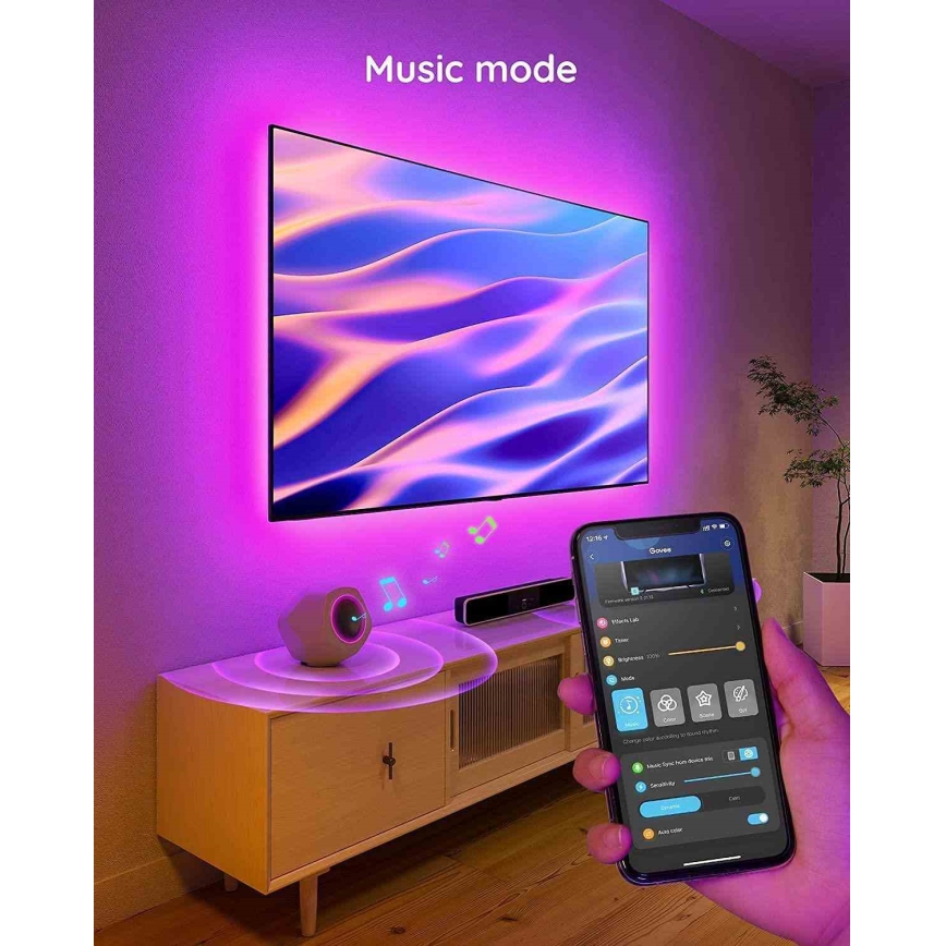 Govee - TV 46-60" SMART LED- baggrundslys RGB-farver